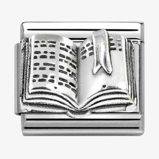 Nomination Stainless Steel & Silver Open Book Charm 330101/85