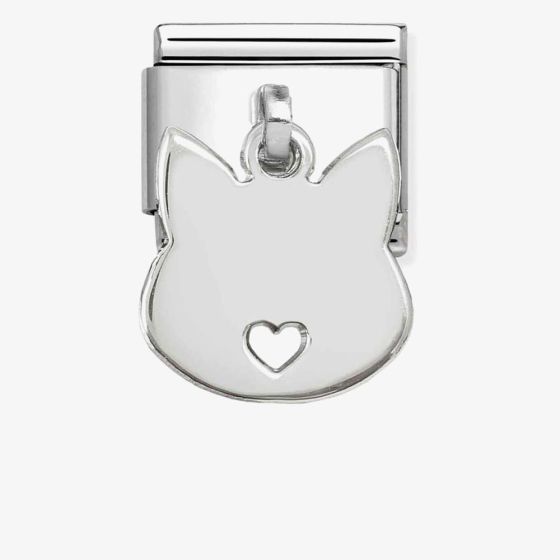 Nomination Classic Plates Cat Dropper Charm 331801/15