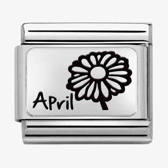 Nomination CLASSIC Composable Plates April Flower Charm 330112/16*