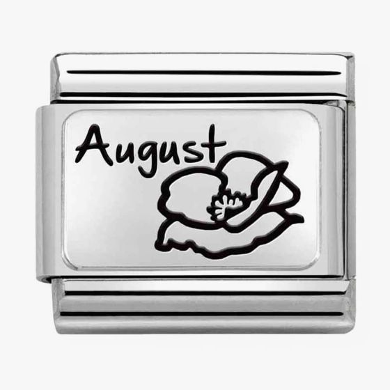 Nomination CLASSIC Composable Plates August Flower Charm 330112/20