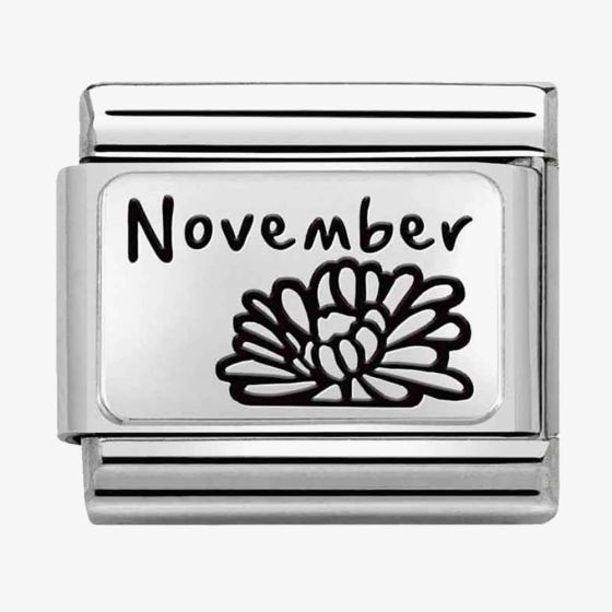Nomination CLASSIC Composable Plates November Flower Charm 330112/23