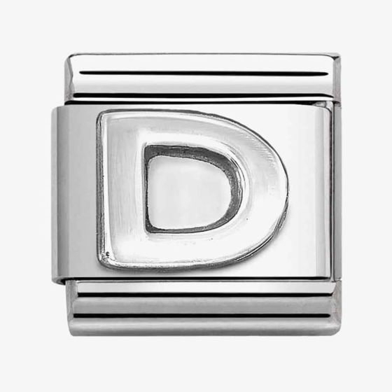 Nomination CLASSIC Composable Oxidised Silver Letter D Charm 330113/04