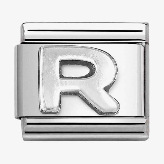 Nomination CLASSIC Composable Oxidised Silver Letter R Charm 330113/18
