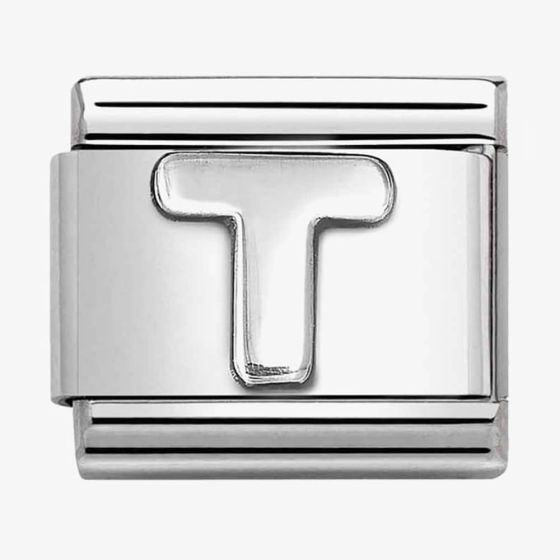 Nomination CLASSIC Composable Oxidised Silver Letter T Charm 330113/20