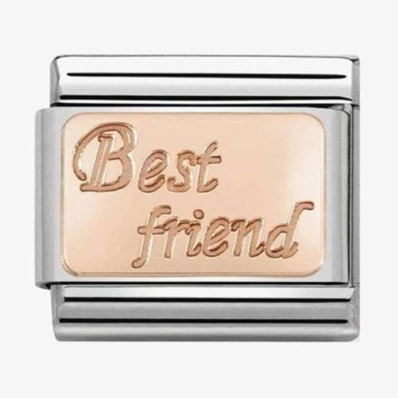 Nomination CLASSIC Rose Gold Engraved Best Friend Charm 430108/16