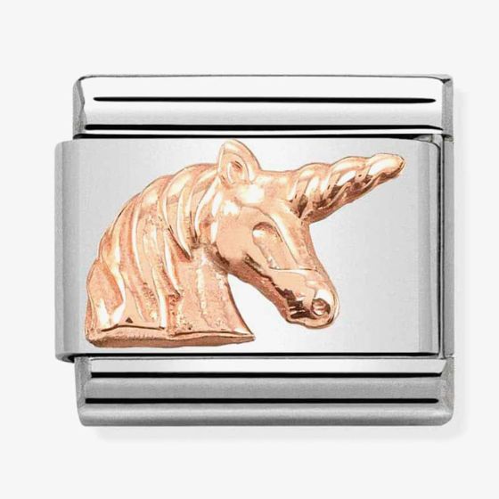 Nomination CLASSIC Rose Gold Unicorn Head Charm 430106/18 *