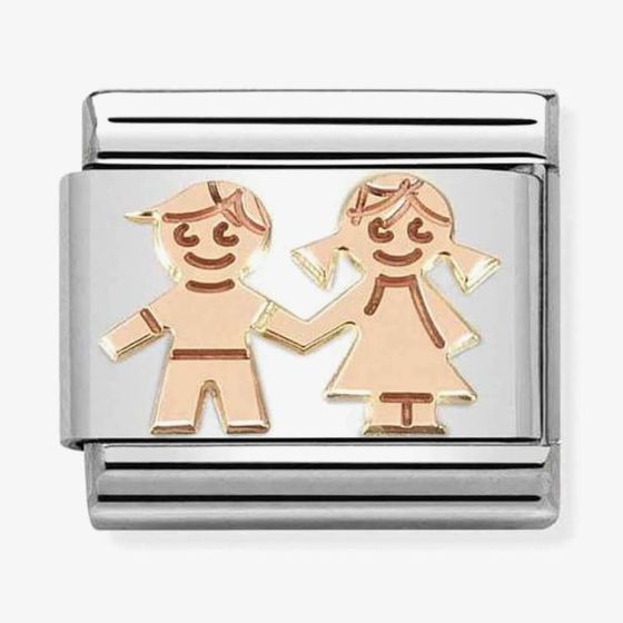 Nomination Composable CLASSIC Symbols Siblings Holding Hands Charm 430104/33