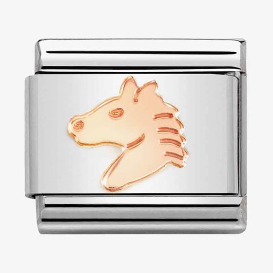 Nomination CLASSIC Composable Rose Gold Horse Head Charm 430104/46