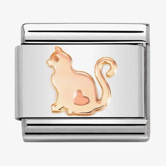 Nomination CLASSIC Composable Rose Gold Cat Charm 430104/51