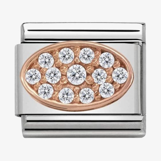 Nomination CLASSIC Rose Gold Various White Cubic Zirconia Charm 430312/01