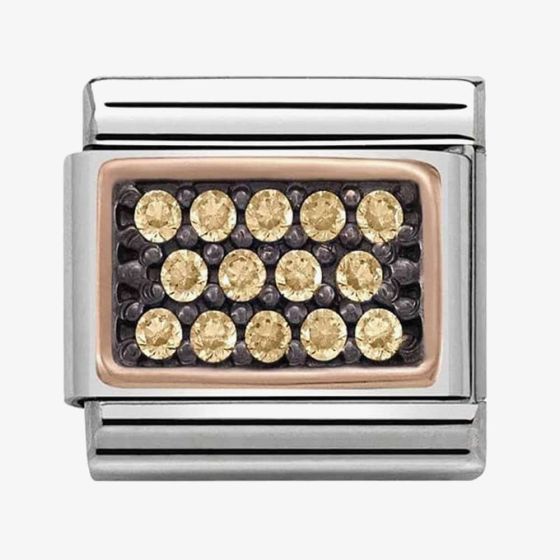 Nomination CLASSIC Rose Gold Gold Cubic Zirconia Charm 430313/04