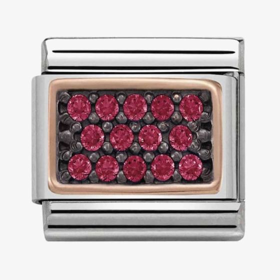 Nomination CLASSIC Rose Gold Purple Cubic Zirconia Charm 430313/05