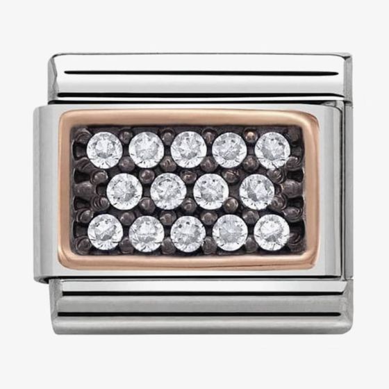 Nomination CLASSIC Rose Gold White Cubic Zirconia Charm 430313/08
