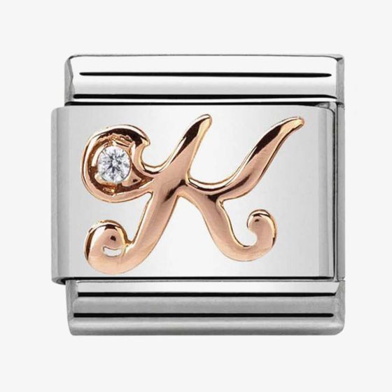 Nomination CLASSIC Rose Gold Letters K Charm 430310/11