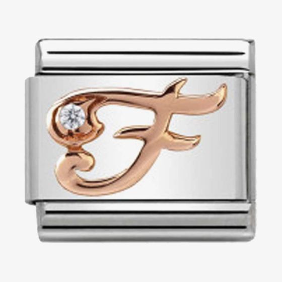 Nomination CLASSIC Rose Gold Letter F Charm 430310/06