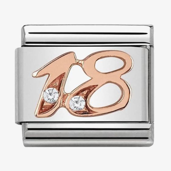 Nomination CLASSIC Rose Gold Number 18 Charm 430315/18