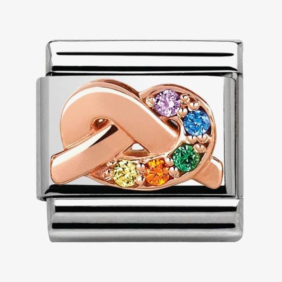 Nomination CLASSIC Rose Gold Symbols Multicolour Knot Charm 430302/11