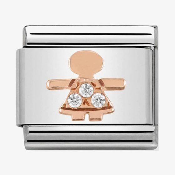 Nomination CLASSIC Rose Gold Symbols Little Girl Charm 430305/07