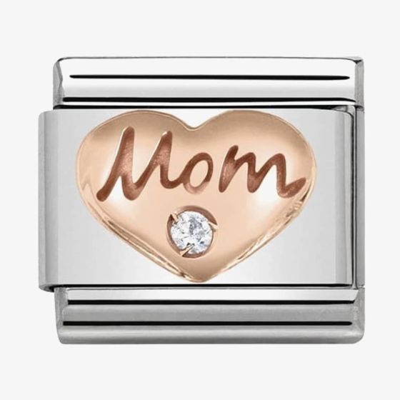 Nomination CLASSIC Rose Gold Symbols Mom Heart Charm 430305/09