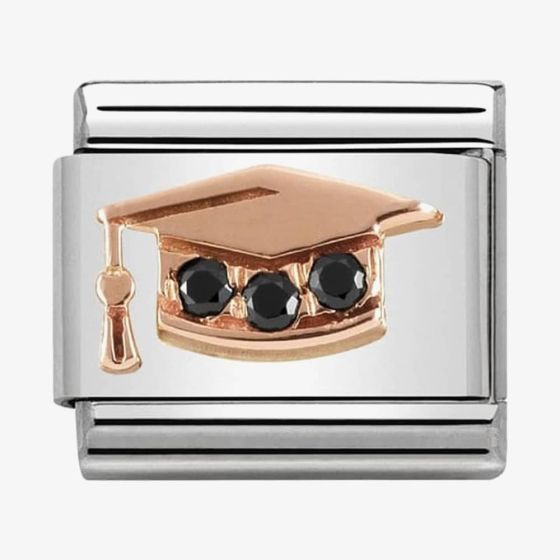 Nomination CLASSIC Rose Gold Symbols Graduation Hat Charm 430305/11