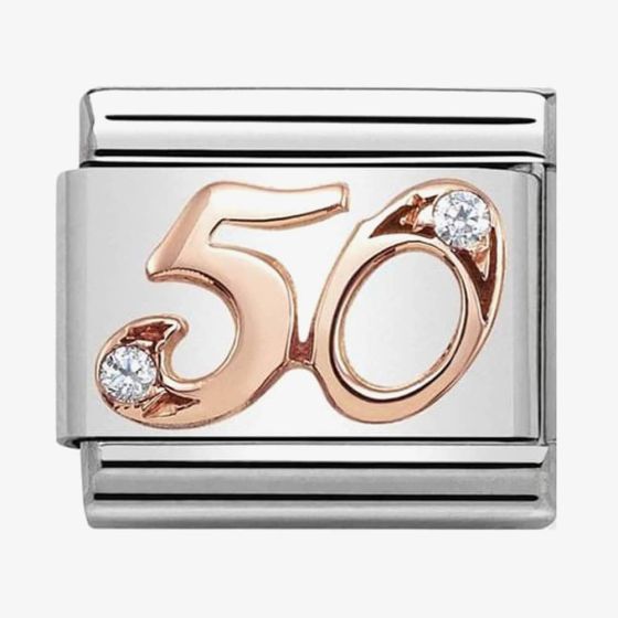 Nomination CLASSIC Rose Gold Numbers 50 Charm 430315/50
