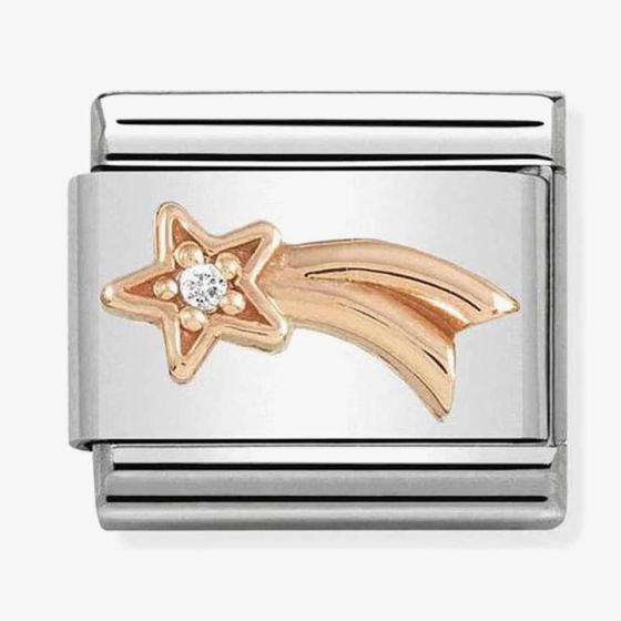 Nomination CLASSIC Rose Gold Shooting Star with Cubic Zirconia Charm 430305/21