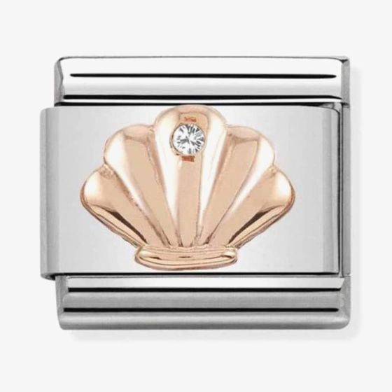 Nomination CLASSIC Rose Gold Symbols Cubic Zirconia Shell Charm 430305/26
