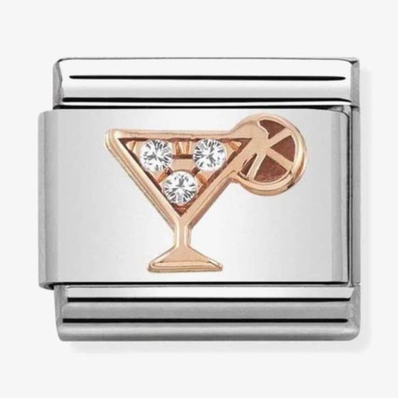 Nomination CLASSIC Rose Gold Symbols Cubic Zirconia Cocktail Charm 430305/28