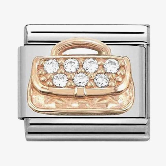Nomination CLASSIC Rose Gold Handbag With Zirconia Charm 430302/31 *