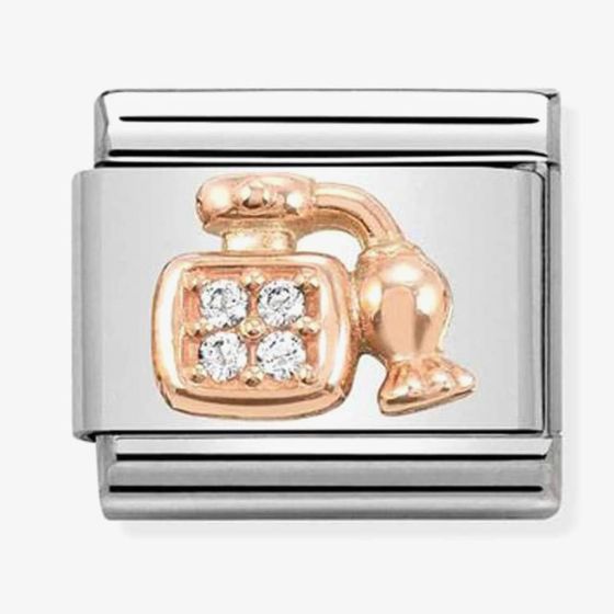 Nomination CLASSIC Rose Gold Cubic Zirconia Perfume Bottle Charm 430302/30