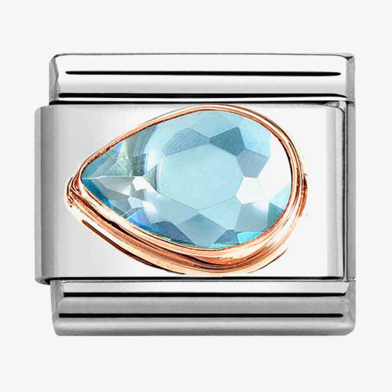 Nomination CLASSIC Light Blue Cubic Zirconia Left Drop Charm 430605/006