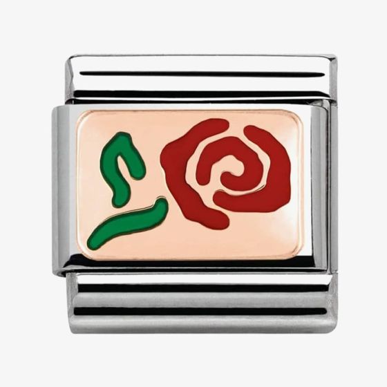 Nomination CLASSIC Rose Gold Red Rose Charm 430201/10