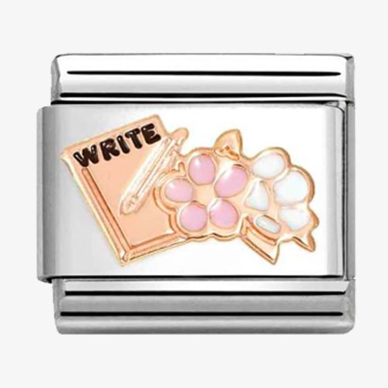 Nomination CLASSIC Rose Gold Writing Diary Charm 430202/24
