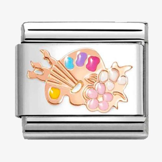 Nomination CLASSIC Rose Gold Artists Paint Palette Charm 430202/30