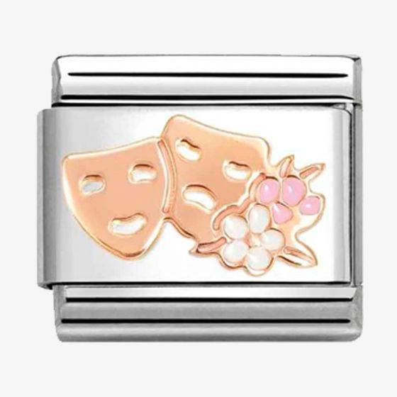 Nomination CLASSIC Rose Gold Theatre Masks Charm 430202/32
