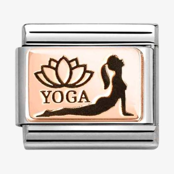 Nomination Stainless Steel 9ct Rose Gold Yoga Pose Charm 430111/32