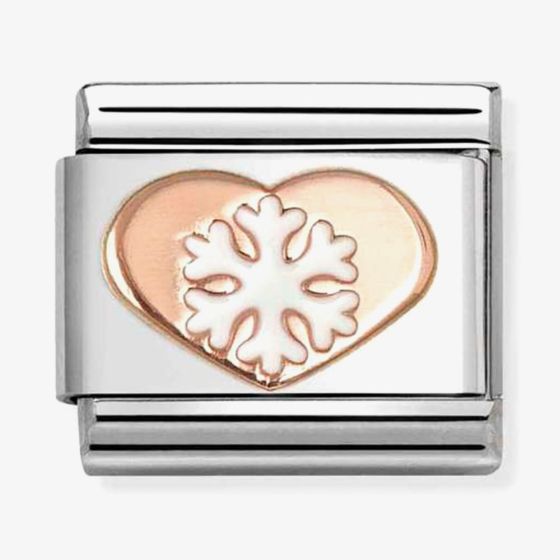 Nomination Classic Symbols Rose Gold Snowflake Charm 430202/45