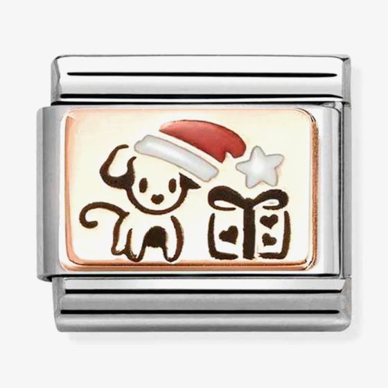 Nomination Classic Plates Christmas Puppy Charm 430204/07