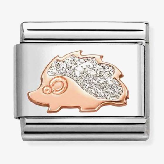 Nomination Composable Classic Rose Gold Glitter Hedgehog Charm 430205/31