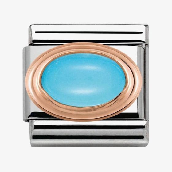 Nomination CLASSIC Rose Gold Turquoise Charm 430501/06