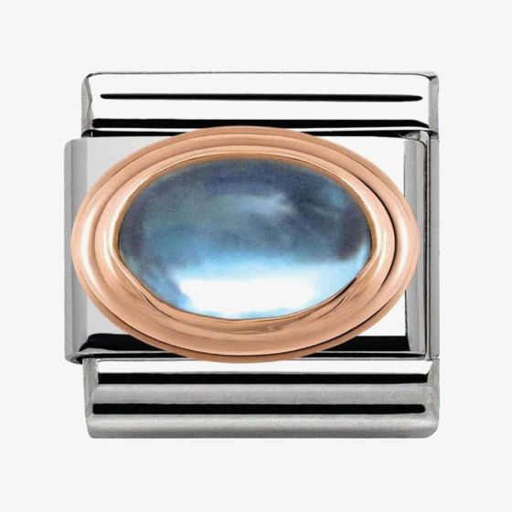 Nomination CLASSIC Rose Gold Blue Topaz Charm 430502/13