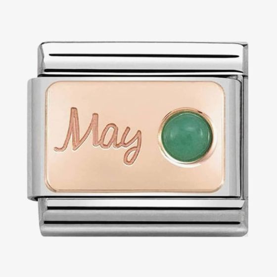 Nomination CLASSIC Rose Gold May Emerald Charm 430508/05