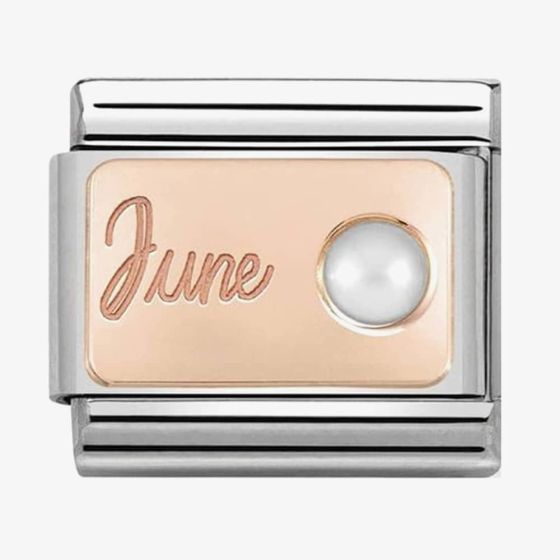 Nomination CLASSIC Rose Gold June White Pearl Charm 430508/06