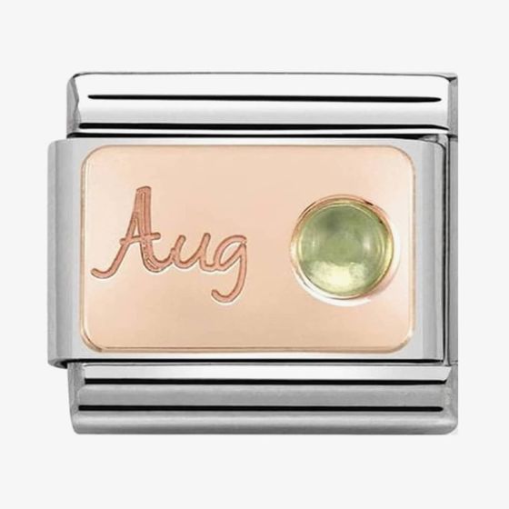 Nomination CLASSIC Rose Gold August Peridot Charm 430508/08