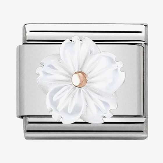 Nomination CLASSIC Rose Gold Mother Of Pearl Flower Charm 430510/02
