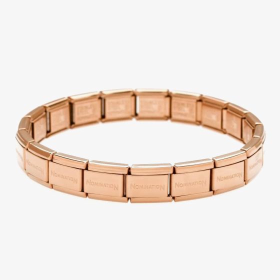 Nomination CLASSIC Stainless Steel 17 Link Rose Gold Bracelet 030001/SI/011 17X LINKS