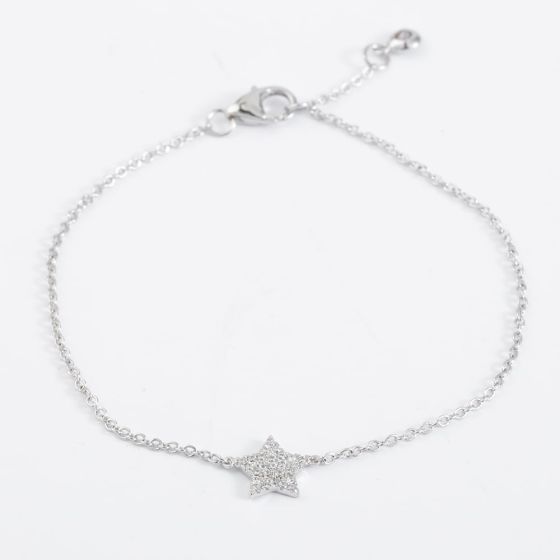 Crislu Sterling Silver Cubic Zirconia Star Bracelet 9010068B60CZ