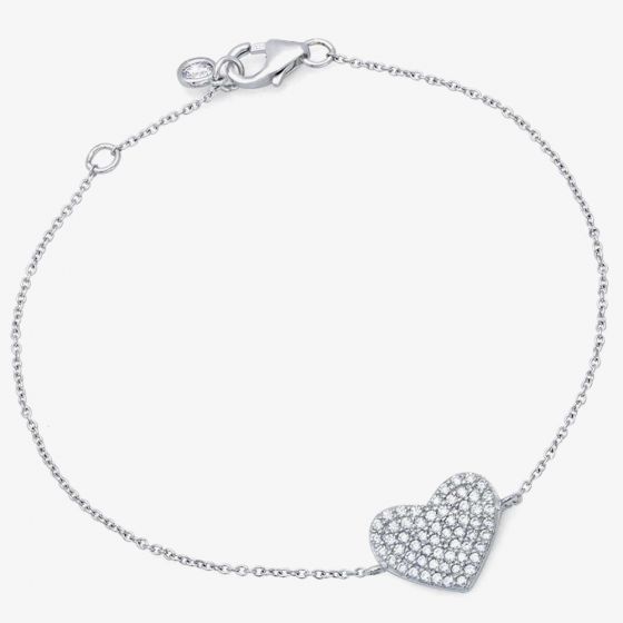 Crislu Simply Pavé Heart Bracelet 9010442B70CZ