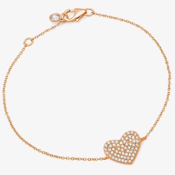 Crislu Simply Pavé Heart Bracelet 8010442B70CZ