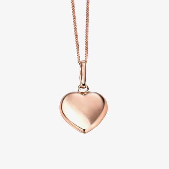 9ct Rose Gold Heart Pendant GP926 GN219